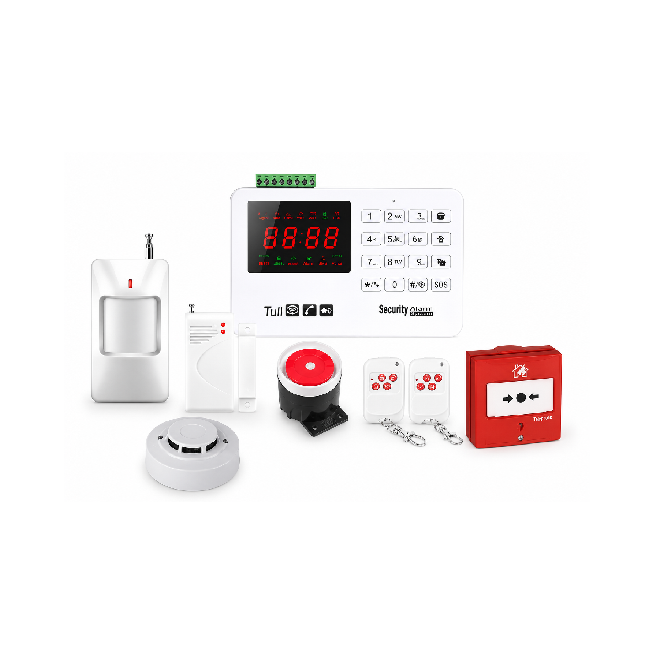 Wireless GSM Security and Fire Alarm System-01